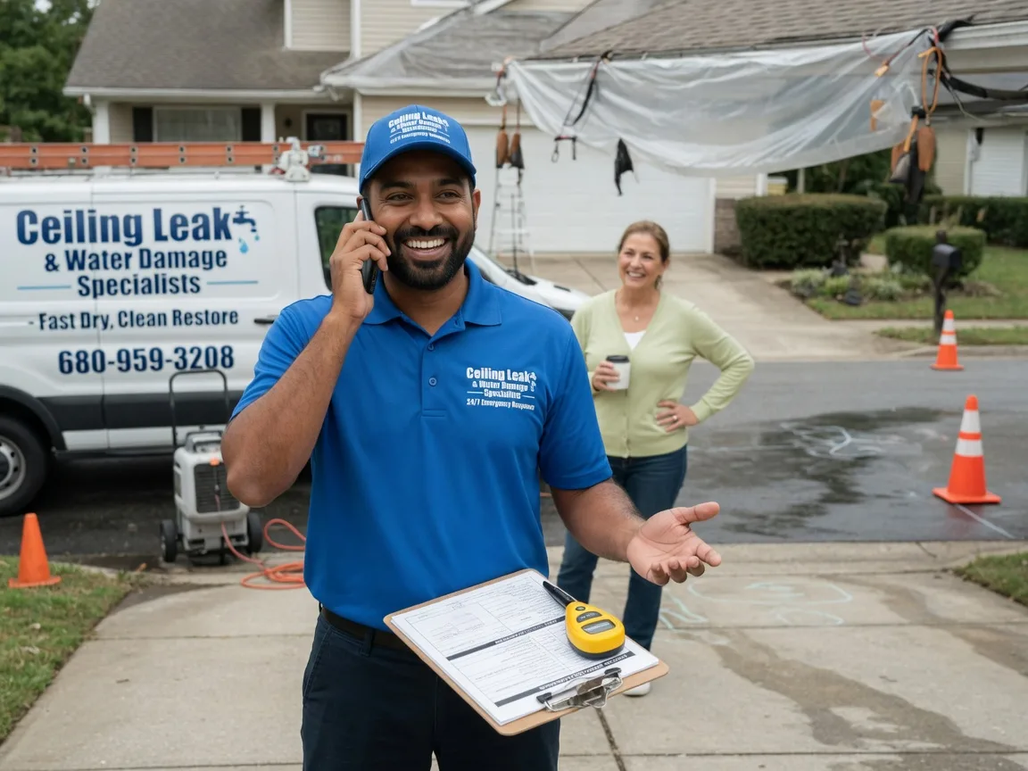 Ceiling Leak Cleanup Newnan, GA FAQs